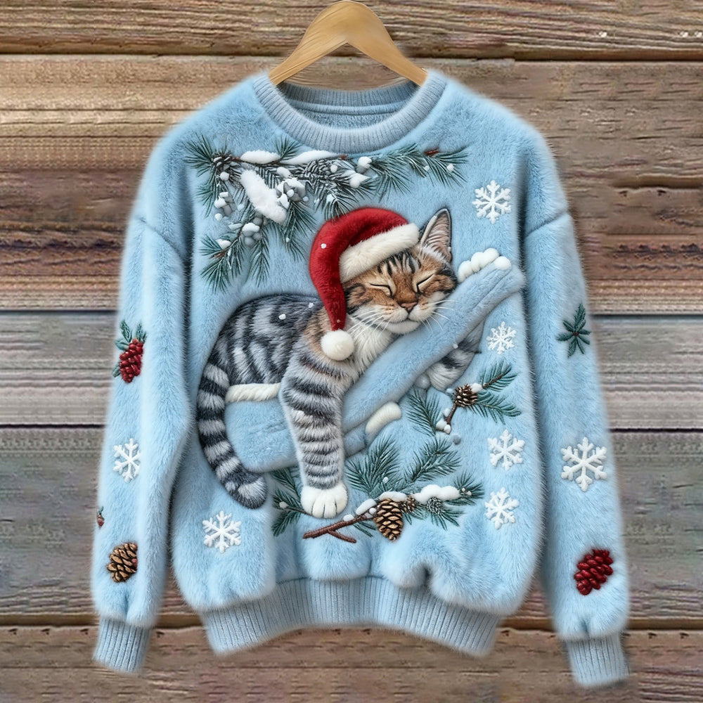 Nina™ | Świąteczny Koci Sweter