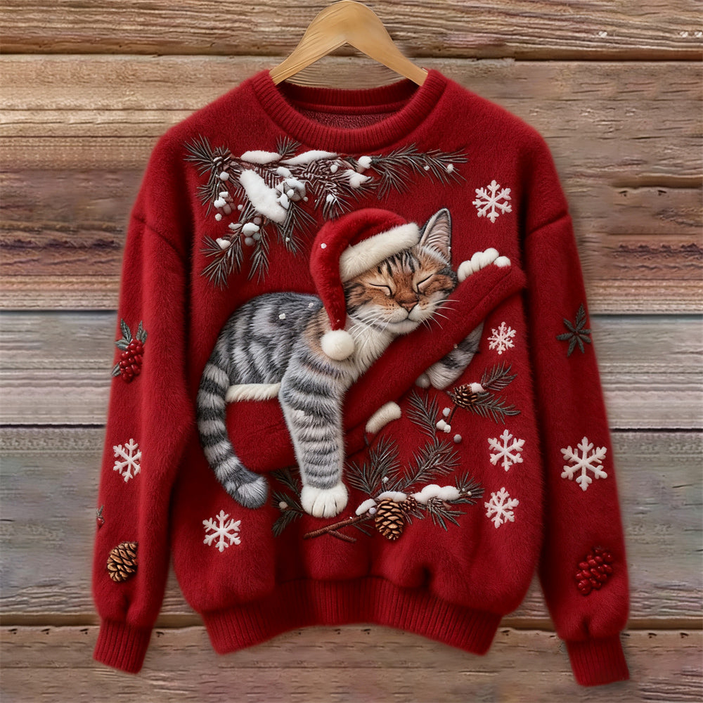 Nina™ | Świąteczny Koci Sweter