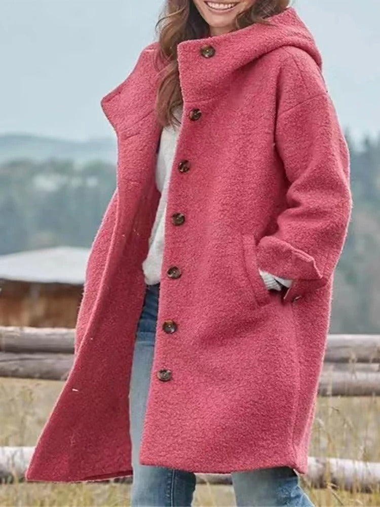 Luźny płaszcz damski casual – wygodny na co dzień