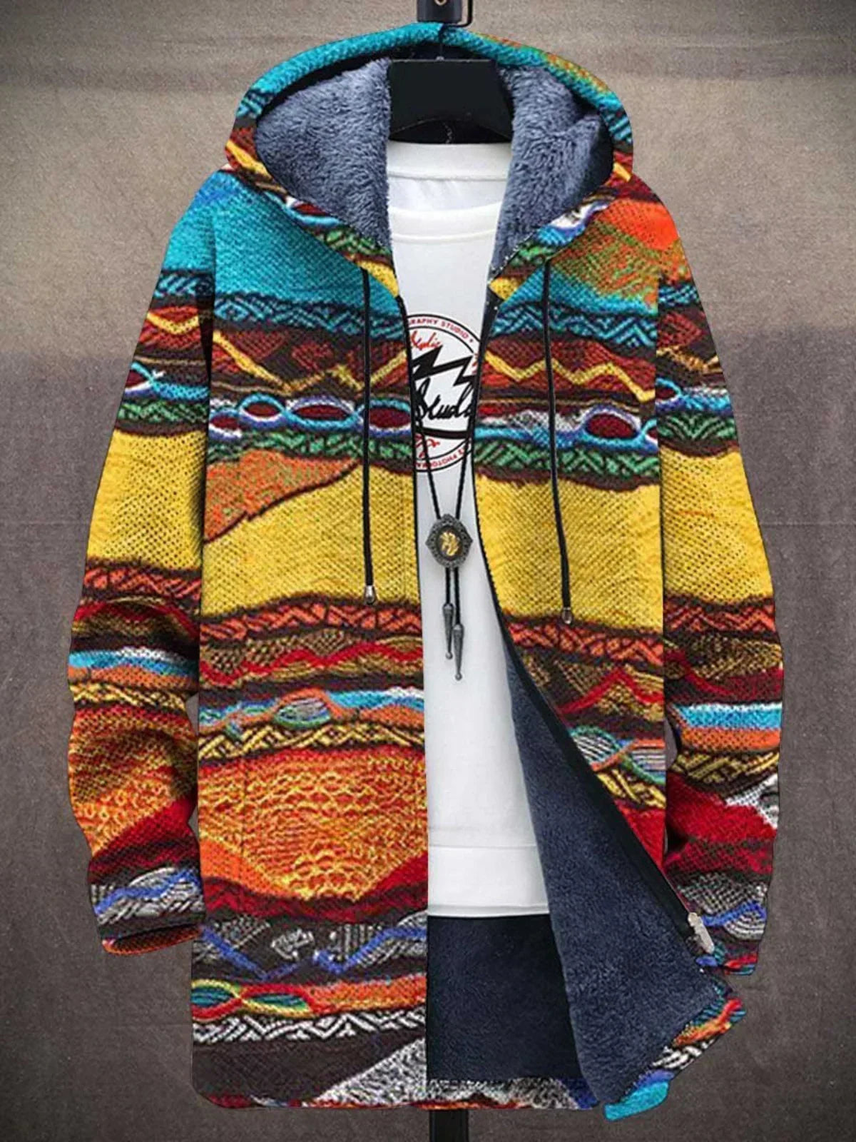 Bronte™ | Luksusowy sweter kardigan z artystyczną inspiracją