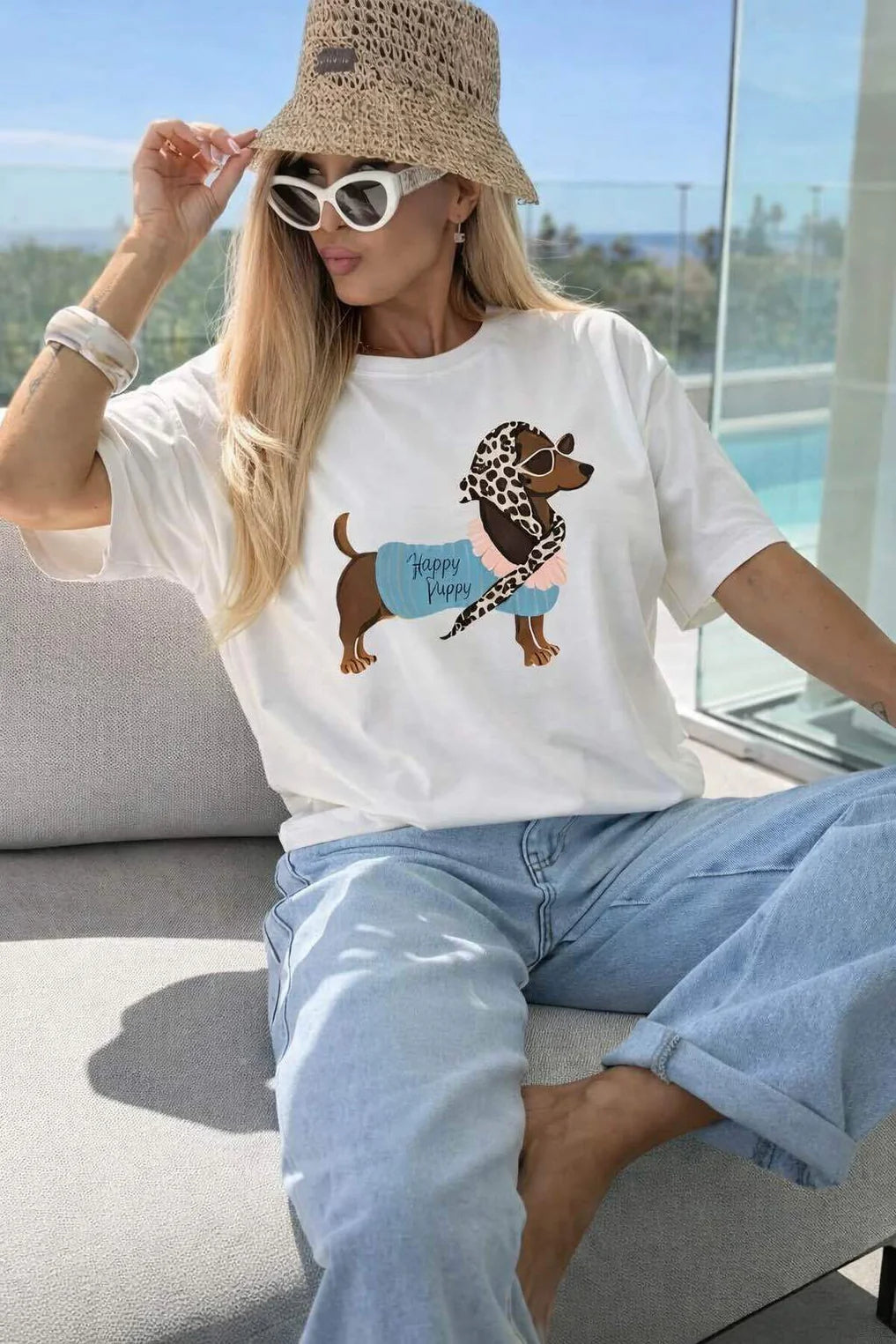 Luna™ | T-shirt Happy Puppy