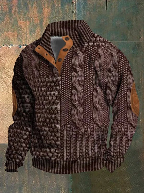 Matteo – sweter vintage chic z miękkim splotem