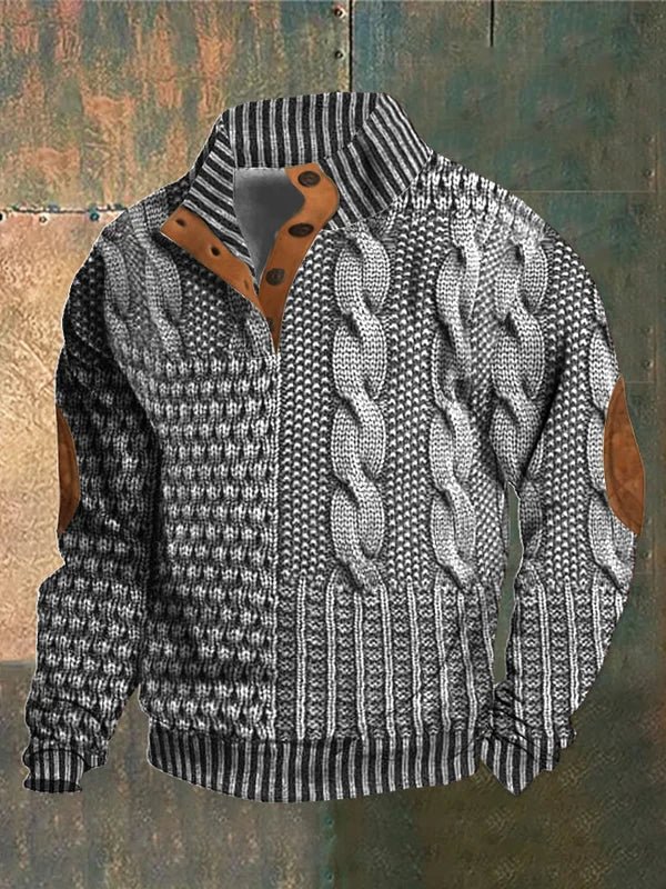Matteo – sweter vintage chic z miękkim splotem