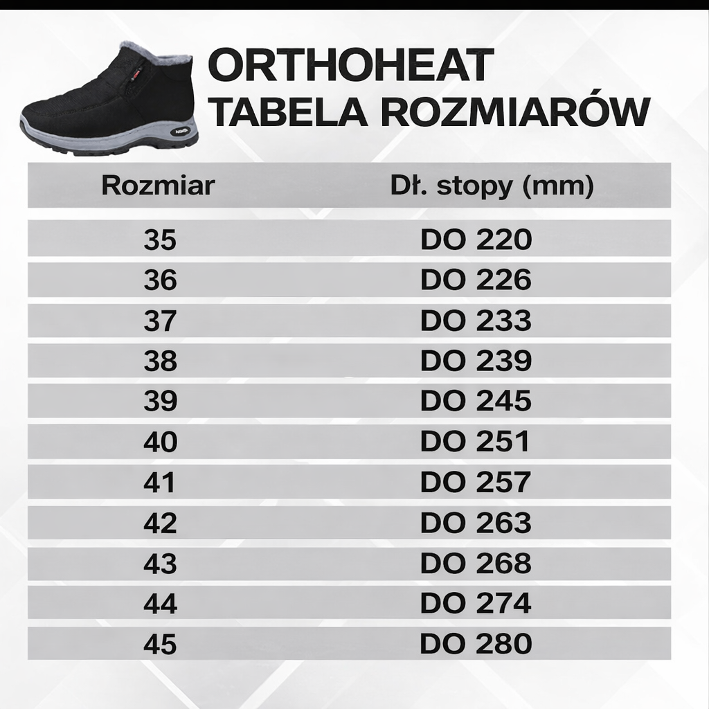 OrthoHeat – ergonomiczne, wodoodporne i izolowane buty jesienno-zimowe