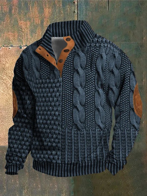 Matteo – sweter vintage chic z miękkim splotem