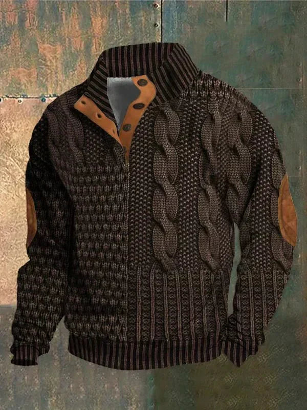 Matteo – sweter vintage chic z miękkim splotem